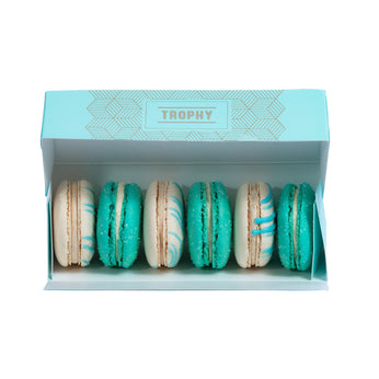 Hanukkah Macarons - 6 Box-Trophy Cupcakes
