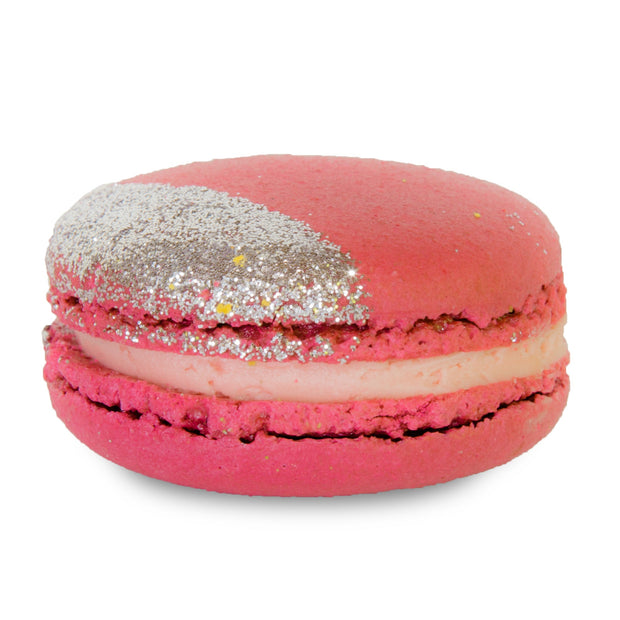 Raspberry Champagne Macaron-Trophy Cupcakes