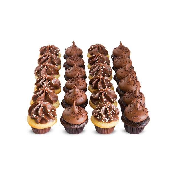 2 Dozen Chocolate Lovers Minis-Trophy Cupcakes