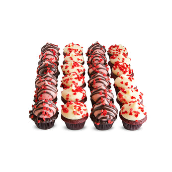 2 Dozen Valentine Minis-Trophy Cupcakes