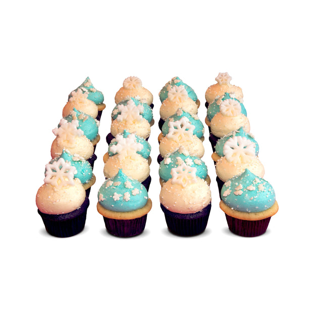 2 Dozen Let It Snow Minis-Trophy Cupcakes