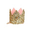 Fancy Gold Glitter Crown hair clip-Trophy Cupcakes