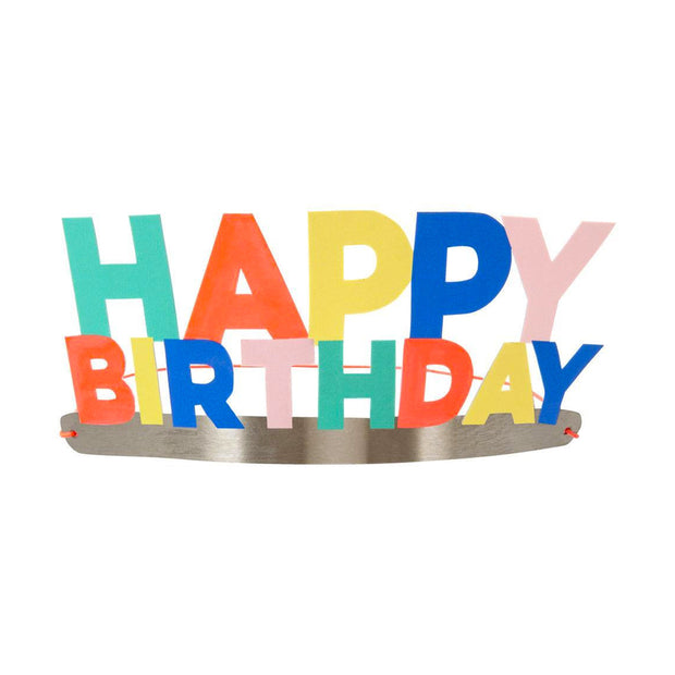 Happy Birthday Party Crowns
