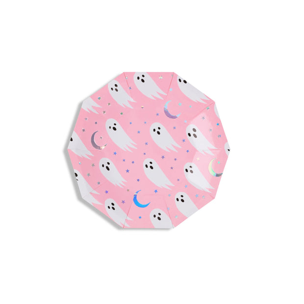 Hey Boo! Pink Dessert Plates