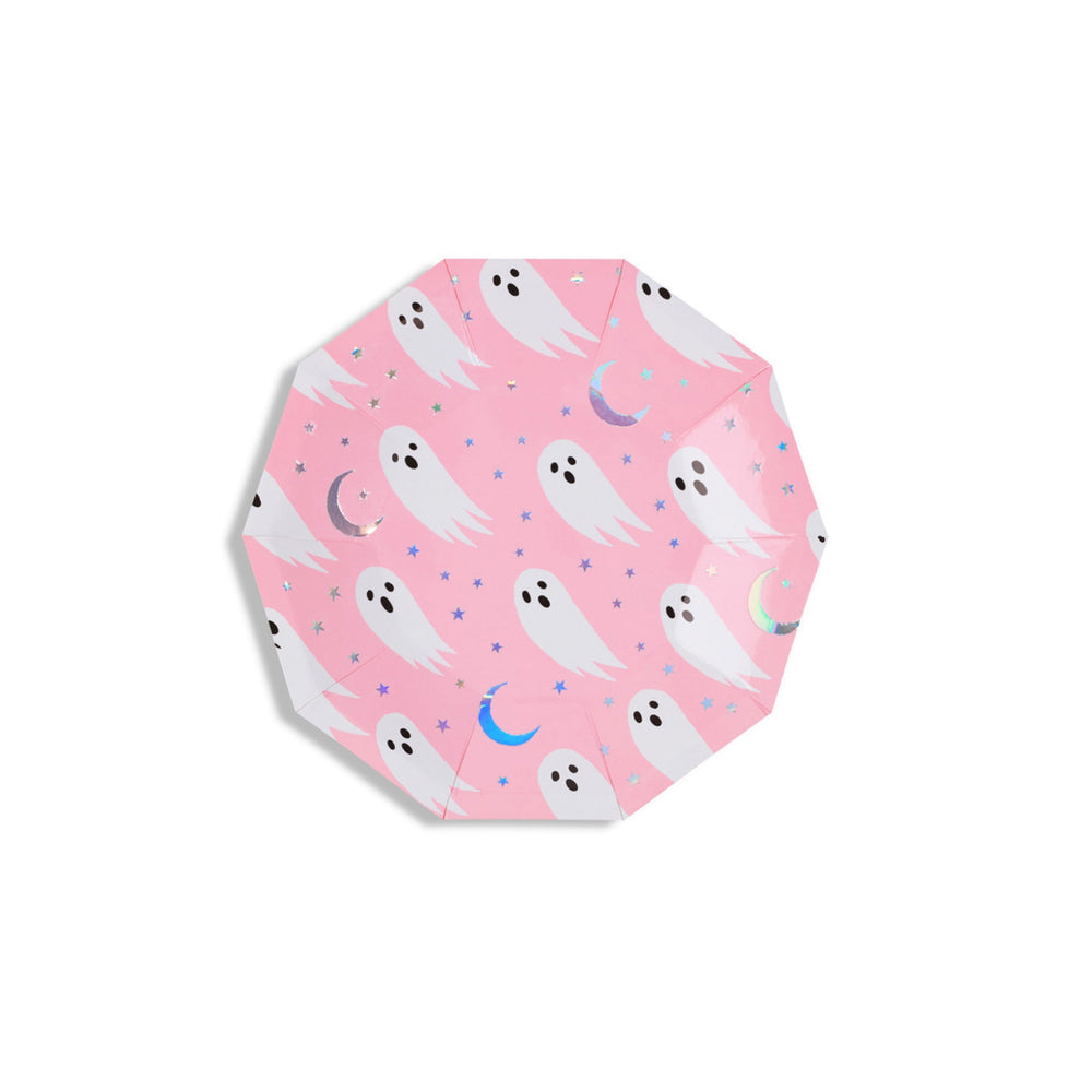Hey Boo! Pink Dessert Plates-Trophy Cupcakes