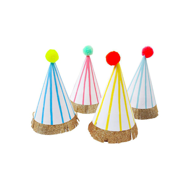 Pom Pom Party Hats-Trophy Cupcakes