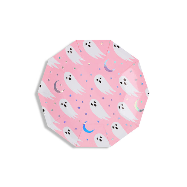 Hey Boo! Pink Dessert Plates