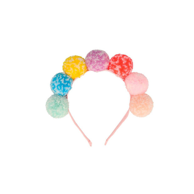 Pom Pom Headband-Trophy Cupcakes