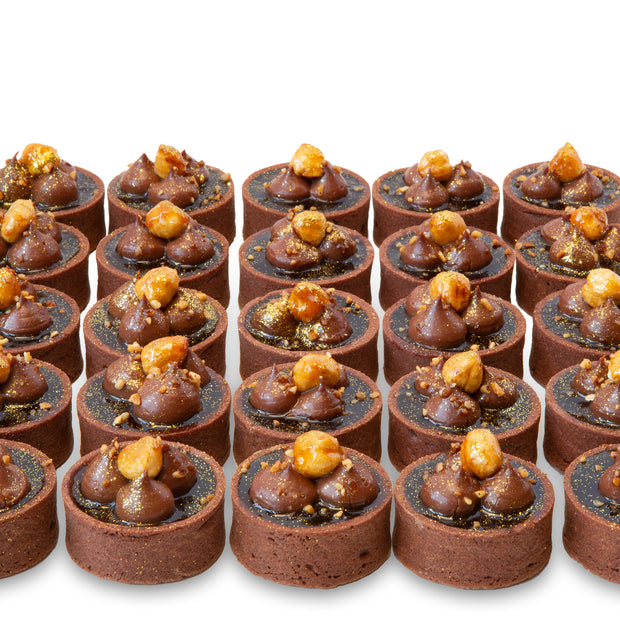 Hazelnut Ganache Tart Bites-Trophy Cupcakes