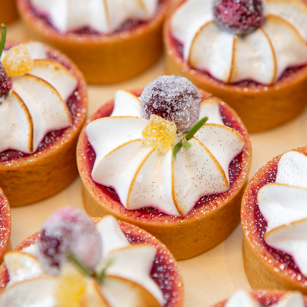 White Chocolate Cranberry Tart Bites-Trophy Cupcakes