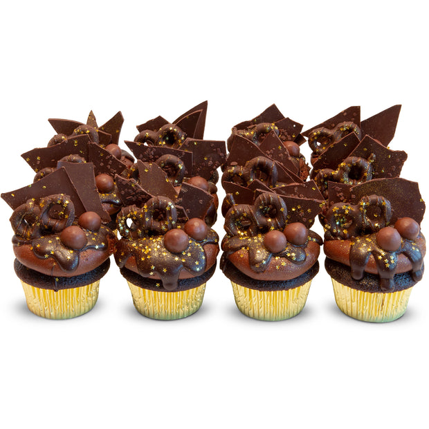 24 Karat Chocolate Dozen-Trophy Cupcakes