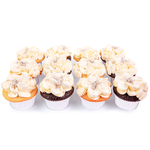 Luxe Floral Dozen-Trophy Cupcakes