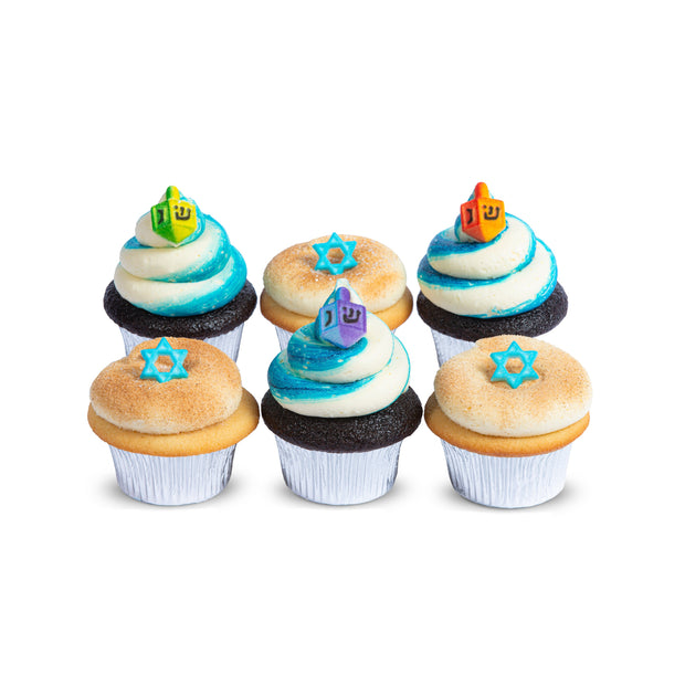Hanukkah 6-Pack-Trophy Cupcakes