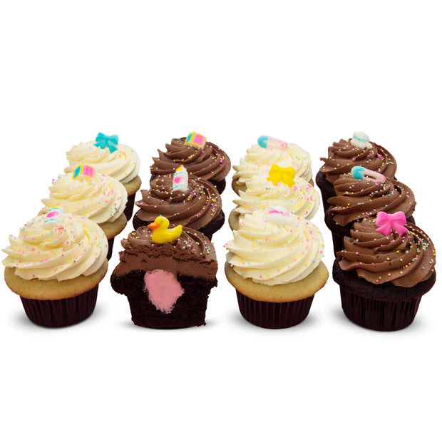 Gender Reveal Dozen - It's a Girl-Trophy Cupcakes