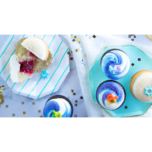 Hanukkah Dozen-Trophy Cupcakes