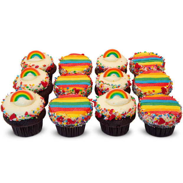 Pride Party Dozen-Trophy Cupcakes