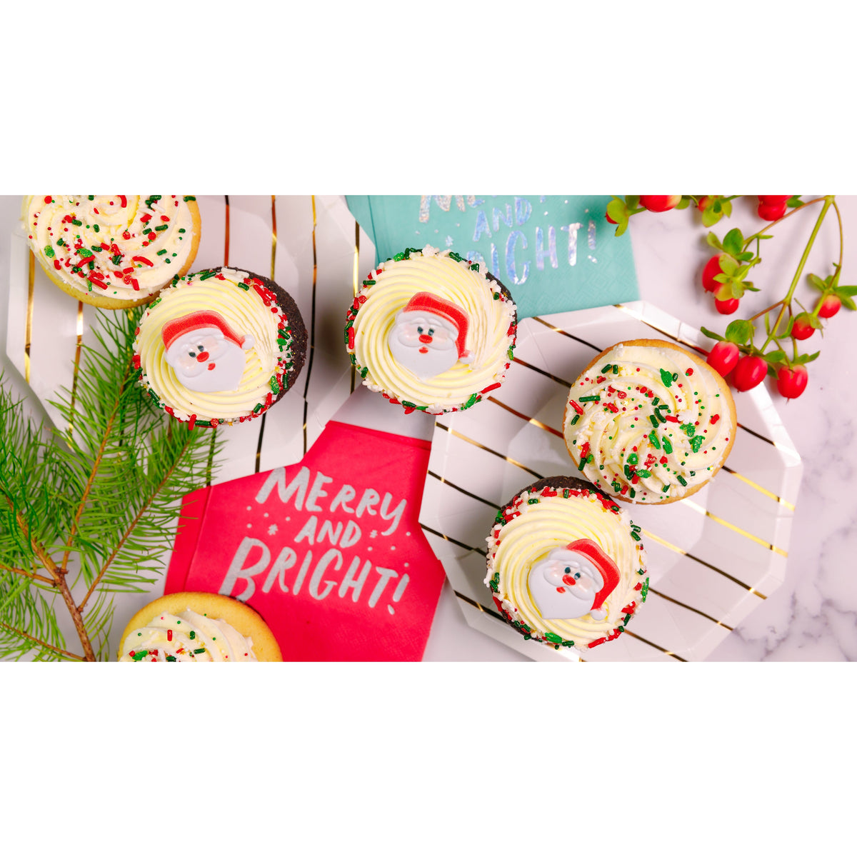 Sweet Santa Dozen-Trophy Cupcakes