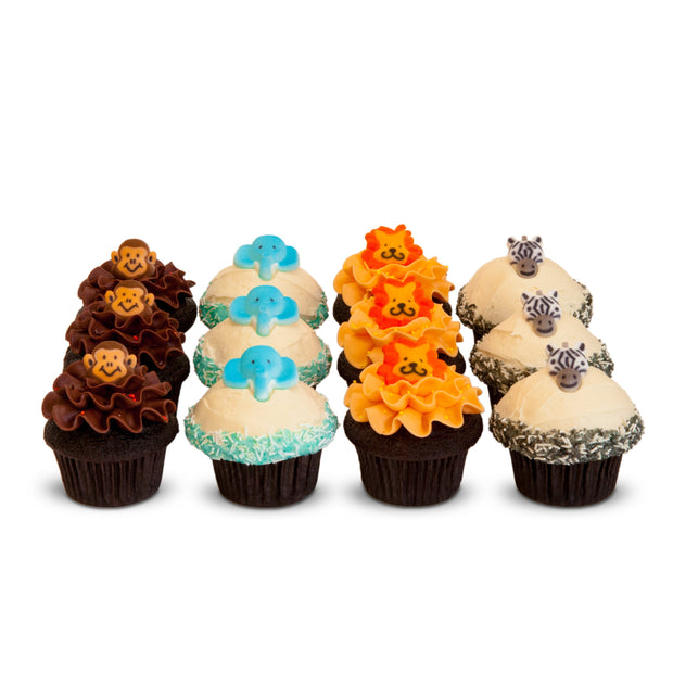 Jungle Animal Dozen-Trophy Cupcakes