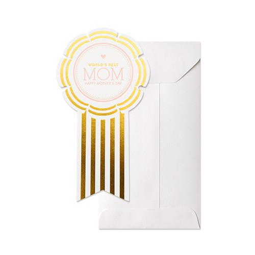 World's Best Mom Card-Trophy Cupcakes
