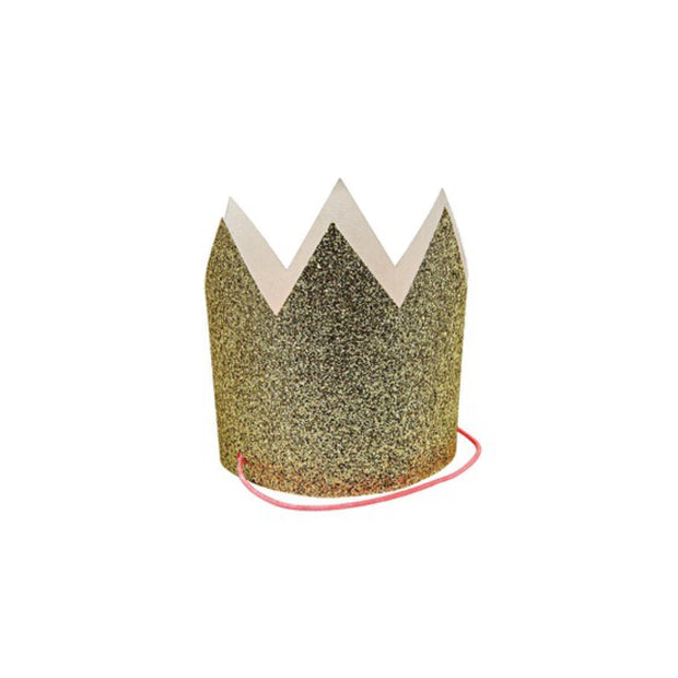 Gold Glitter Crowns-Trophy Cupcakes
