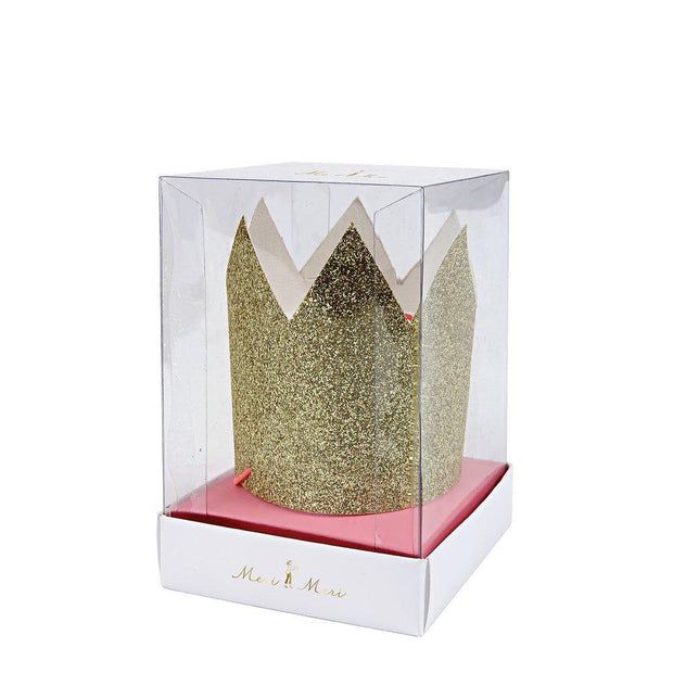 Gold Glitter Crowns