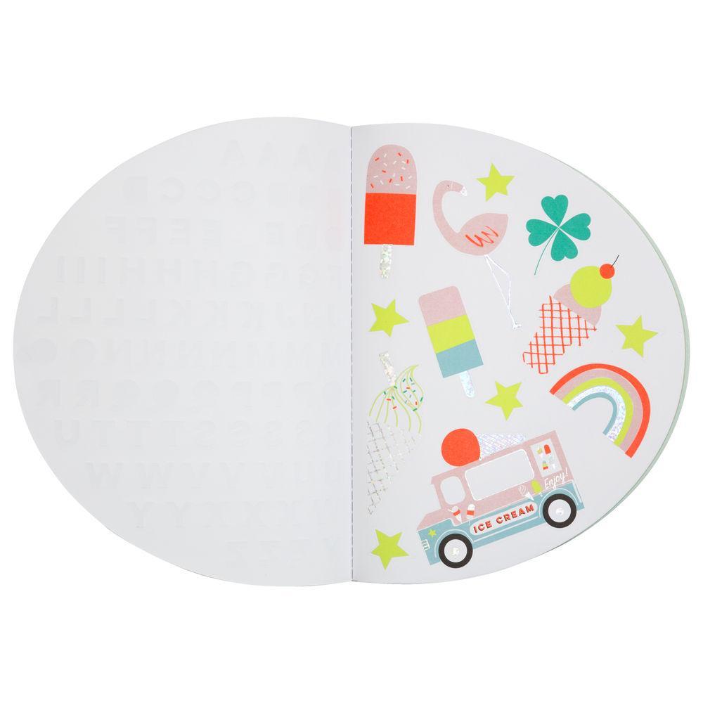 Rainbow Sticker and Sketch Book-Trophy Cupcakes